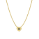 J'ADMIRE 14K Yellow Gold Over Sterling Silver Simple Initial Pendant Necklace
