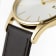 JACQUES LEMANS Classic Women's Watch with Leather Strap, Solid Stainless
Steel IP Gold, 1-2122