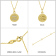J'ADMIRE 14K Yellow Gold Over Sterling Silver Vintage Aquarius Zodiac
Sign Pendant Necklace