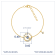 J'ADMIRE 14K Yellow Gold Over Sterling Silver Uranus Bracelet