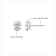 LUXGEM 10K White Gold Oval Cut Solitaire Studs | 2 carat Cubic Zirconia