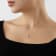 LUXGEM 10K Yellow Gold Round Cut Pendant Necklace | 1 Carat Cubic Zirconia