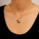 J'ADMIRE 14K Yellow Gold Plated Sterling Silver Dachshund Puppy Pendant Necklace
