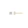 LUXGEM 14K Yellow Gold Princess Cut Solitaire Studs | 1/2 carat Cubic Zirconia