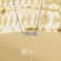 J'ADMIRE Platinum 950 Over Sterling Silver Mrs. Pendant Necklace