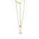 J'ADMIRE 14K Yellow Gold Over Sterling Silver Aquarius Zodiac Pendant Necklace