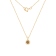 LUXGEM 10K Solid Gold Solitaire November Birthstone Necklace, 0.25 Carat
Gemstone Simulant CZ
