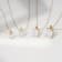 LUXGEM 14K White Gold Emerald Cut Pendant Necklace | 3 Carat Cubic Zirconia