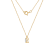 LUXGEM 10K Solid Gold Solitaire April Birthstone Necklace for Women,
0.25 Carat Gemstone Simulant CZ