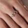 J'ADMIRE Scorpio Constellation Rhodium Over Sterling Silver Ring