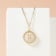 J'ADMIRE Mother of Pearl 14K Yellow Gold Over Sterling Silver Libra
Zodiac Necklace