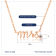 J'ADMIRE 14K Rose Gold Over Sterling Silver Mrs. Pendant Necklace