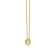 J'ADMIRE 14K Yellow Gold Over Sterling Silver Simple Initial Pendant Necklace