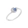 J'ADMIRE Platinum 950 Over Sterling Silver Uranus Ring