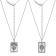 J'ADMIRE Platinum 950 Over Sterling Silver Tarot Card Death Pendant Necklace