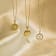 J'ADMIRE 14K Yellow Gold Over Sterling Silver Gemini Zodiac Stars
Pendant Necklace