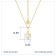 J'ADMIRE 14K Yellow Gold Over Sterling Silver Virgo Zodiac Pendant Necklace
