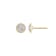 LUXGEM 10K Yellow Gold Round Halo Studs | 0.5 Carat Cubic Zirconia