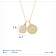 J'ADMIRE 14K Yellow Gold Over Sterling Silver Cancer Zodiac Pendant Set Necklace