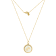 J'ADMIRE Mother of Pearl 14K Yellow Gold Over Sterling Silver
Sagittarius Zodiac Necklace