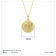 J'ADMIRE 14K Yellow Gold Over Sterling Silver Capricorn Zodiac Stars
Pendant Necklace