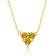 KALLATI Yellow Gold "Sunset" 0.25ctw Natural Yellow Diamond Necklace