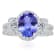 KALLATI White Gold "Renaissance" 4.15ctw Oval Tanzanite &
Diamond Ring