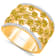 KALLATI Yellow Gold "Sunset" 2.00 ctw Round White &
Natural Yellow Diamond Ring