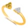 KALLATI Yellow Gold "Sunset" 0.25 ct White & Natural
Yellow Diamond Ring