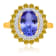 KALLATI Yellow Gold "Renaissance" 3.20ctw Natural Tanzanite
& Diamond Ring