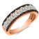 KALLATI Rose Gold "Coco Kallati" 1.65ct Round Coco & White
Diamond Ring