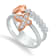 KALLATI 14K Two-Tone Gold "Eternal" 0.60ctw Butterfly Diamond Ring