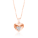 KALLATI 14k Rose Gold "Eternal" 0.10ct Diamond Pendant