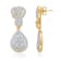 KALLATI 14K Yellow Gold "Eternal" 1.25ct Diamond Earrings