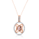 KALLATI Rose Gold "Heirloom" 1.40ctw Morganite and Diamond Pendant