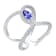 KALLATI White Gold 0.95 ctw Tanzanite and Diamond Ring