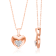 KALLATI 14k Rose Gold "Eternal" 0.10ct Diamond Pendant