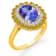KALLATI Yellow Gold "Renaissance" 3.20ctw Natural Tanzanite
& Diamond Ring