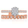 KALLATI 14K Rose Gold "Eternal" 0.75ctw Pave Diamond Ring