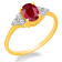 KALLATI Yellow Gold 1.25 ctw Ruby and Diamond Ring