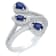 KALLATI White Gold 1.20 ctw Sapphire and Diamond Ring
