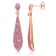 KALLATI 14K Yellow Gold "Heirloom" 1.95ctw Pink Sapphire Earrings