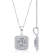 KALLATI White Gold "Princesse Royale" 0.60ct Princess White
Diamond Pendant