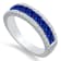KALLATI White Gold 1.50 ctw Sapphire and Diamond Ring