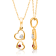 KALLATI 14K Yellow Gold "Heirloom" 0.05ct Diamond With Round
Ruby Pendant