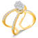 KALLATI 14K Yellow Gold "Eternal" 0.85ct Pave Diamond Ring