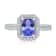 KALLATI White Gold 1.35 ctw Tanzanite and Diamond Ring
