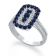 KALLATI White Gold "Heirloom" 1.35 ctw Sapphire & Diamond Ring