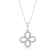 KALLATI 14K White Gold "Eternal" 0.20ct Diamond Pendant