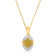 KALLATI Yellow Gold "Sunset" 0.30ct Round White & Natural
Yellow Diamond Pendant